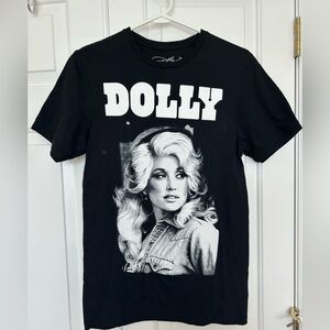Dolly Parton Black Graphic T Shirt Size S